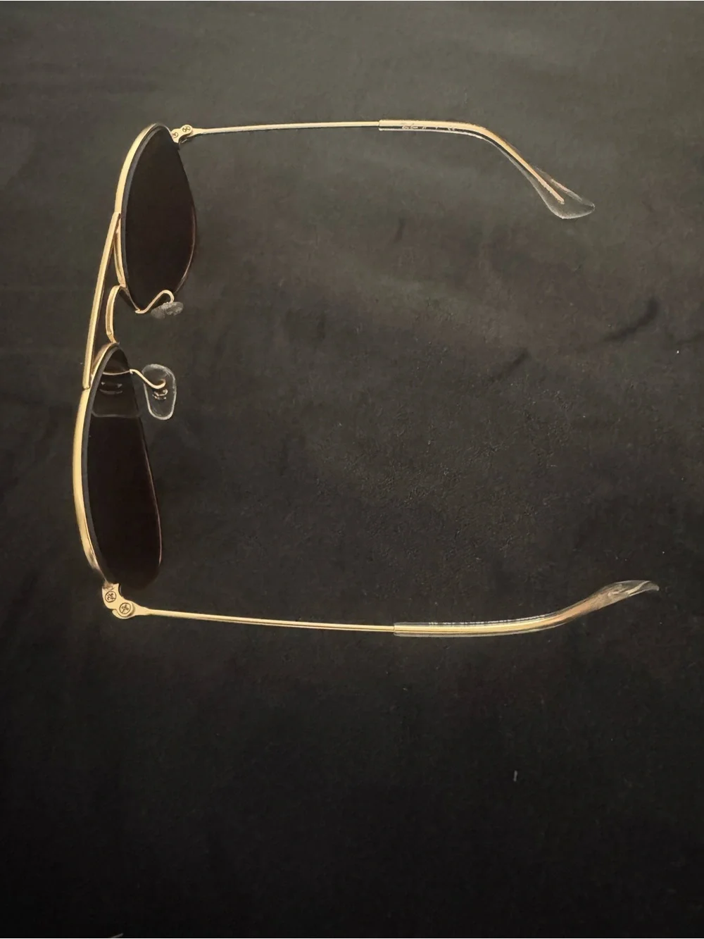 Kids Gold Aviator Sunglasses with Rose-Gold Lenses